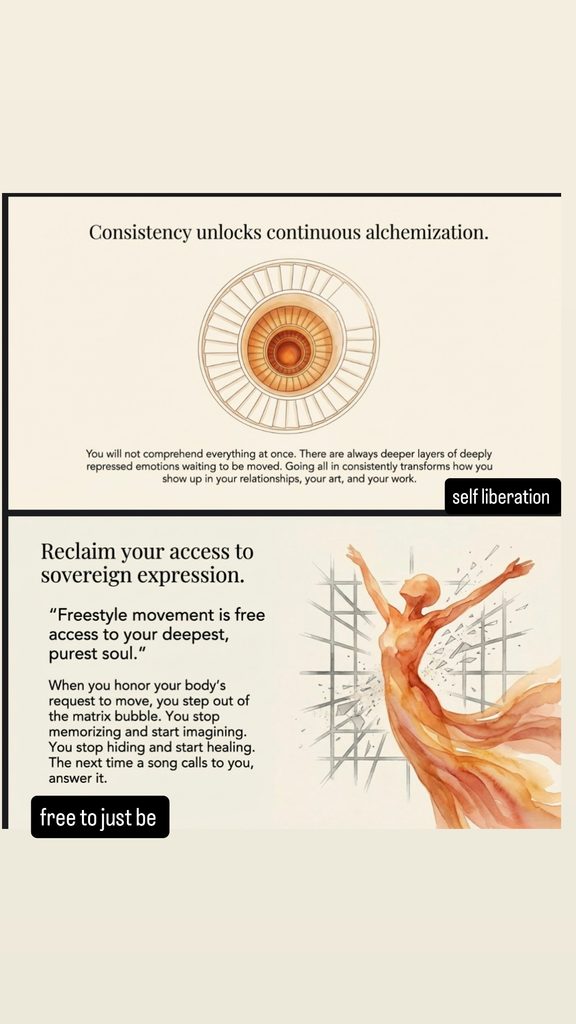 intuitive free flow dance self alchemy step by step tutorial
